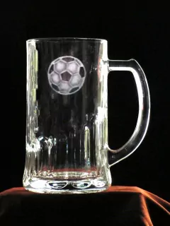 Pivní sklenice třetinka Tudor 0,3l, fotbalový míč