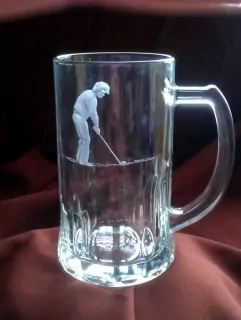 Broušený půllitr Tudor 0,5l, golf01