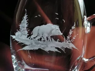 RUČNĚ FOUKANÝ PŮLLITR, 0,5l, FL5106, DIVOČÁK